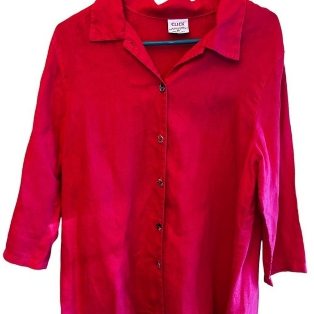 click by Colour Me Cotton  Linen Blouse